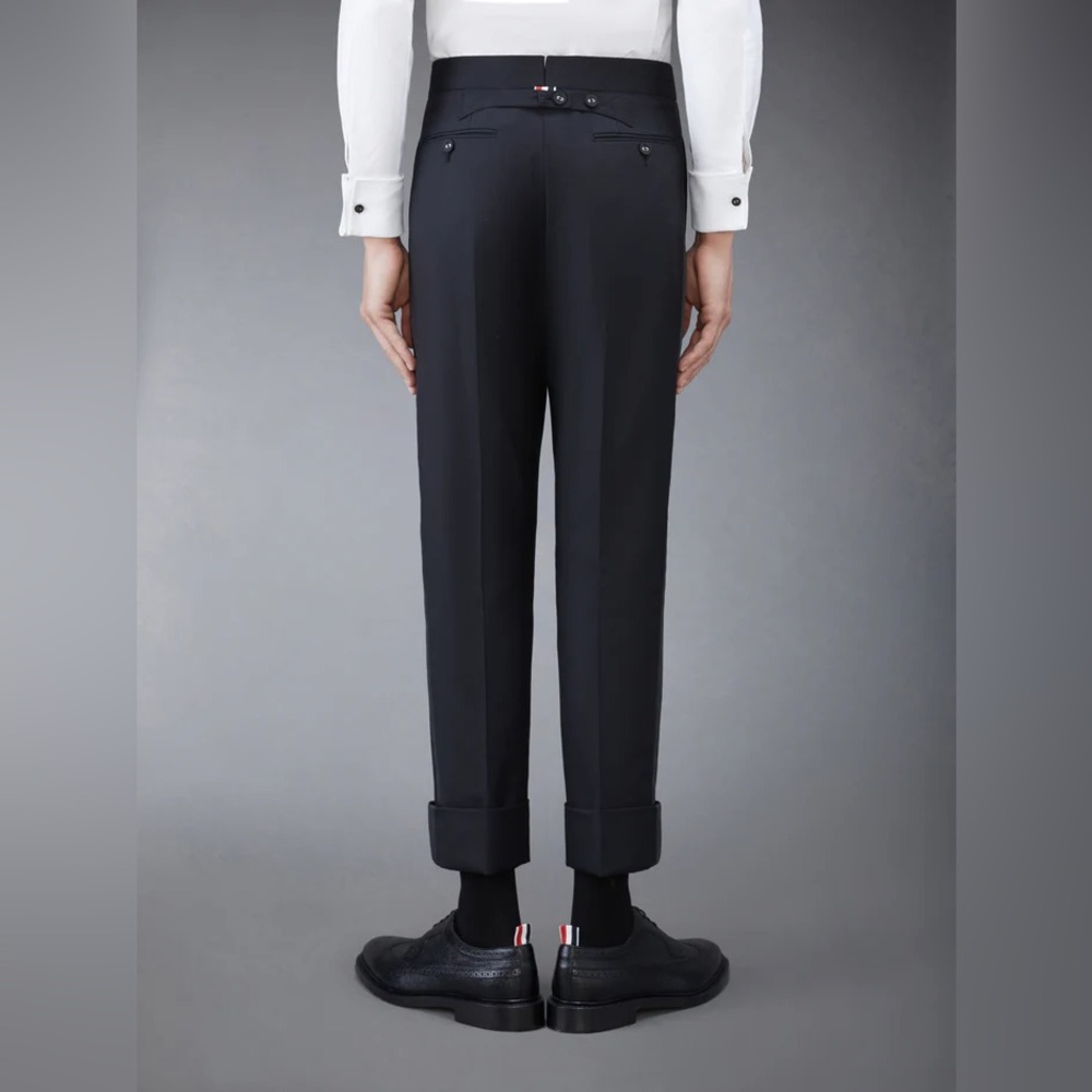Thom Browne TWILL CLASSIC BACKSTRAP TROUSERS